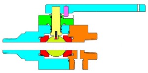 Axillary valve w/ test port